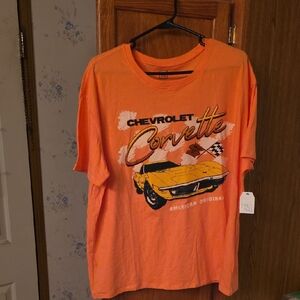 Time and Tru Orange Graphic Tee
